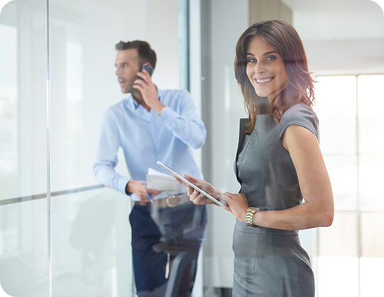 Business team working together
